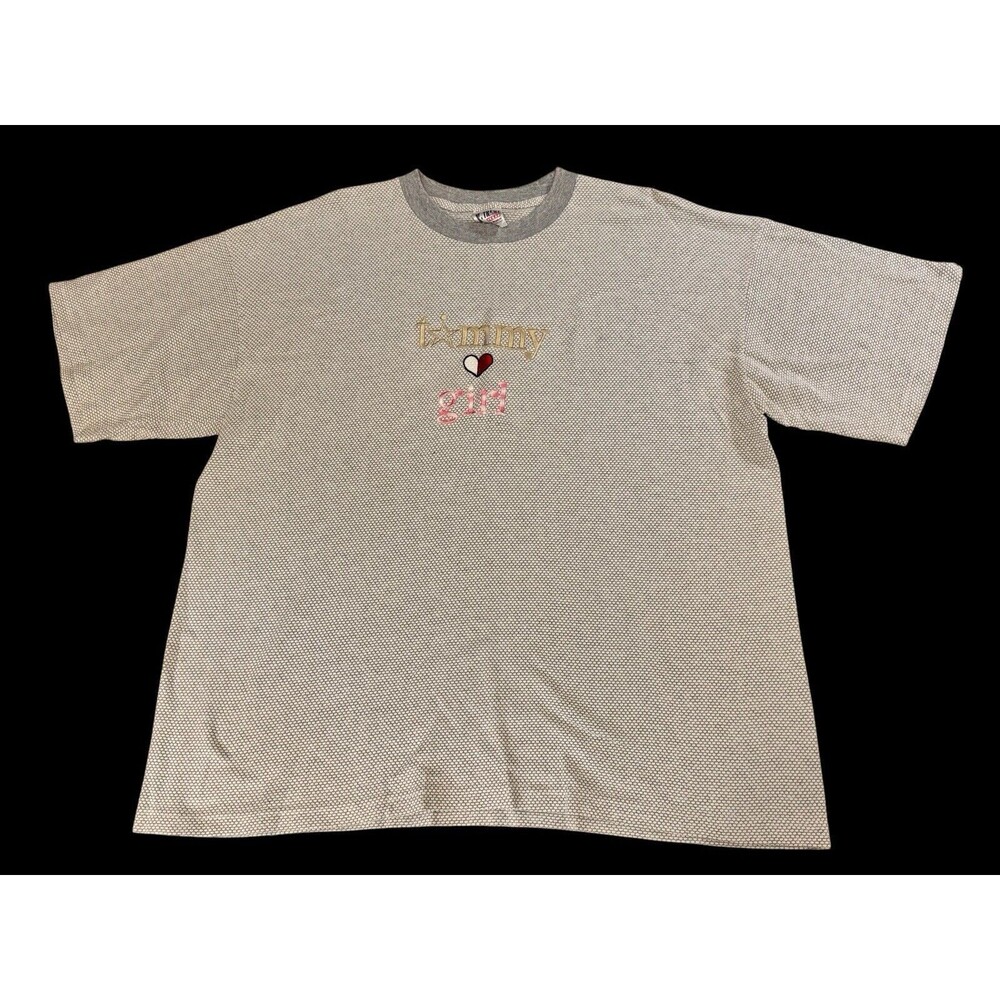 Vintage X-Treme Zone  T-Shirt XXL  Gray Tommy Girl patch made in méxico cotton